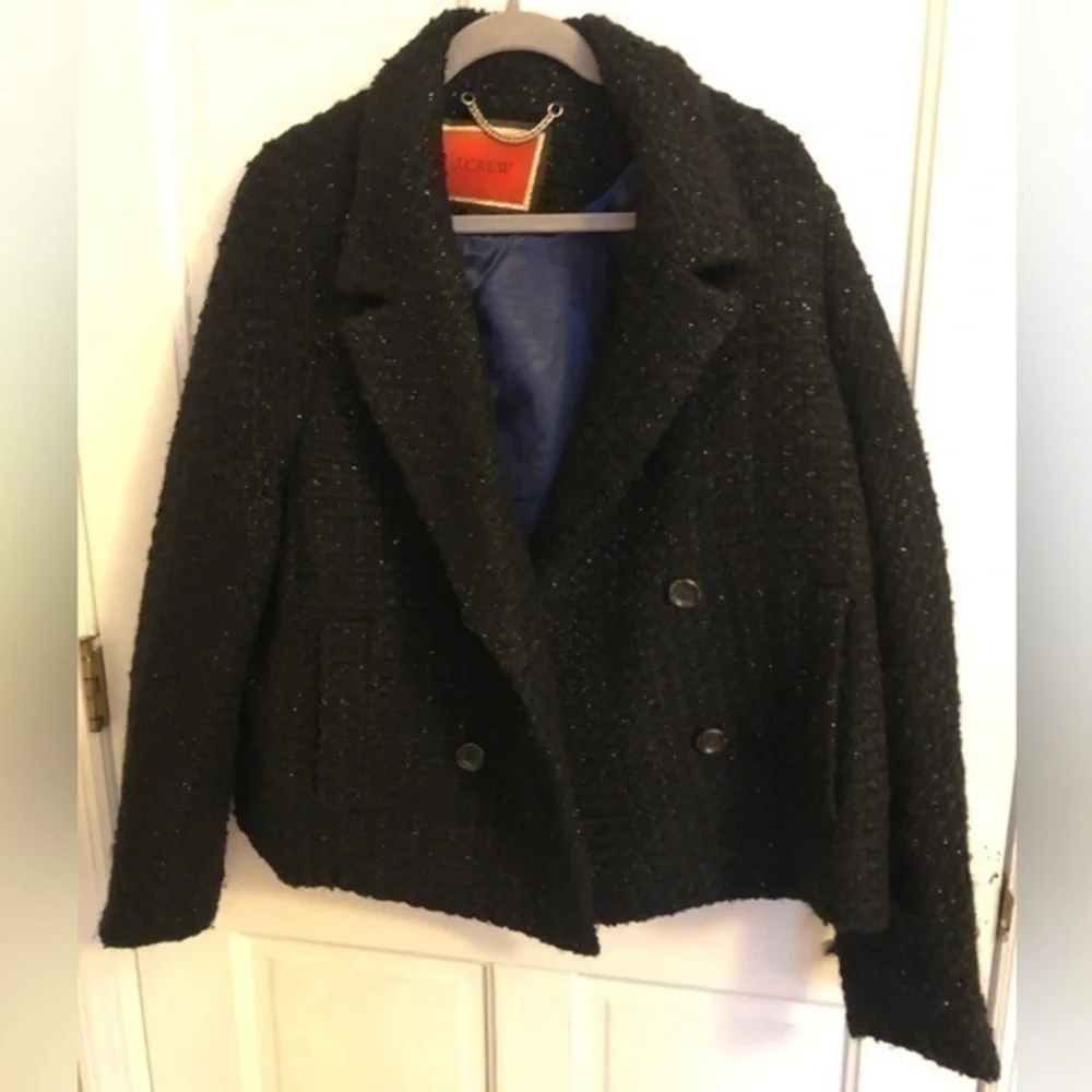 J. Crew Nello Gori Italian Luxe Tweed Blazer Coat